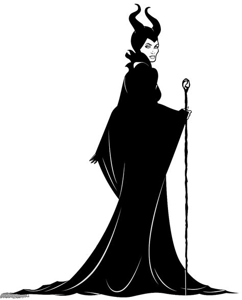 Maleficent Silhouette Printable